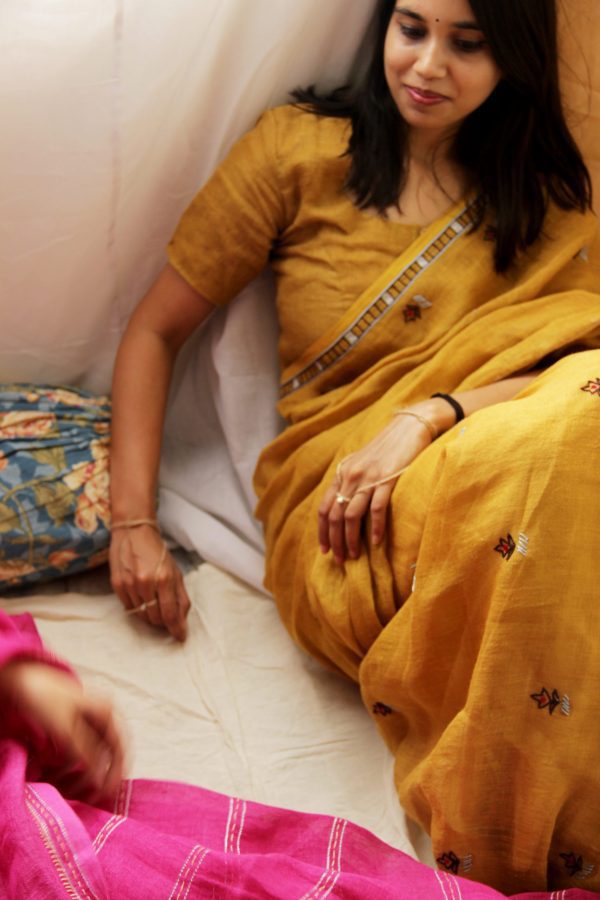hand embroidered sarees