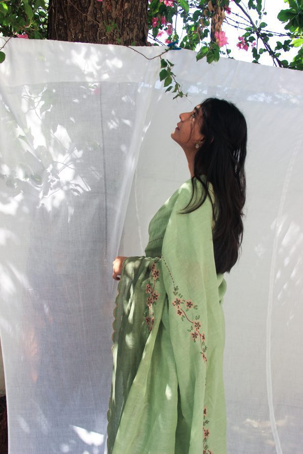linen cotton sari