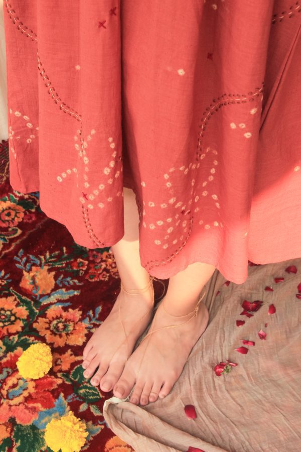 bandhej dress