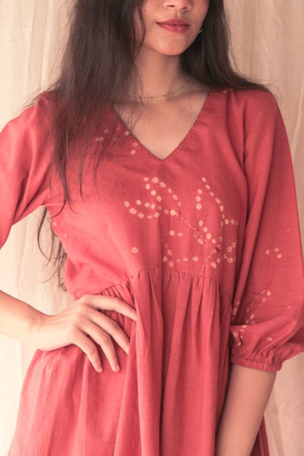 Terra Brown Khadi Dress - Image 2