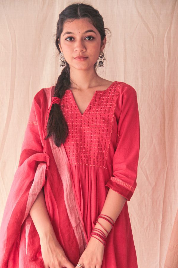 Noor Pink Kurta Set - Image 2