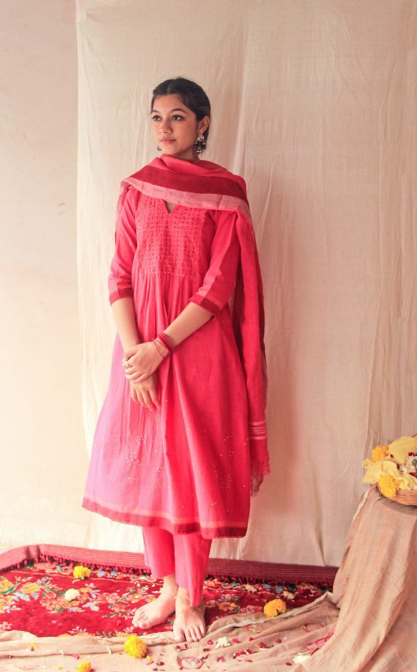 Noor Pink Kurta Set - Image 4
