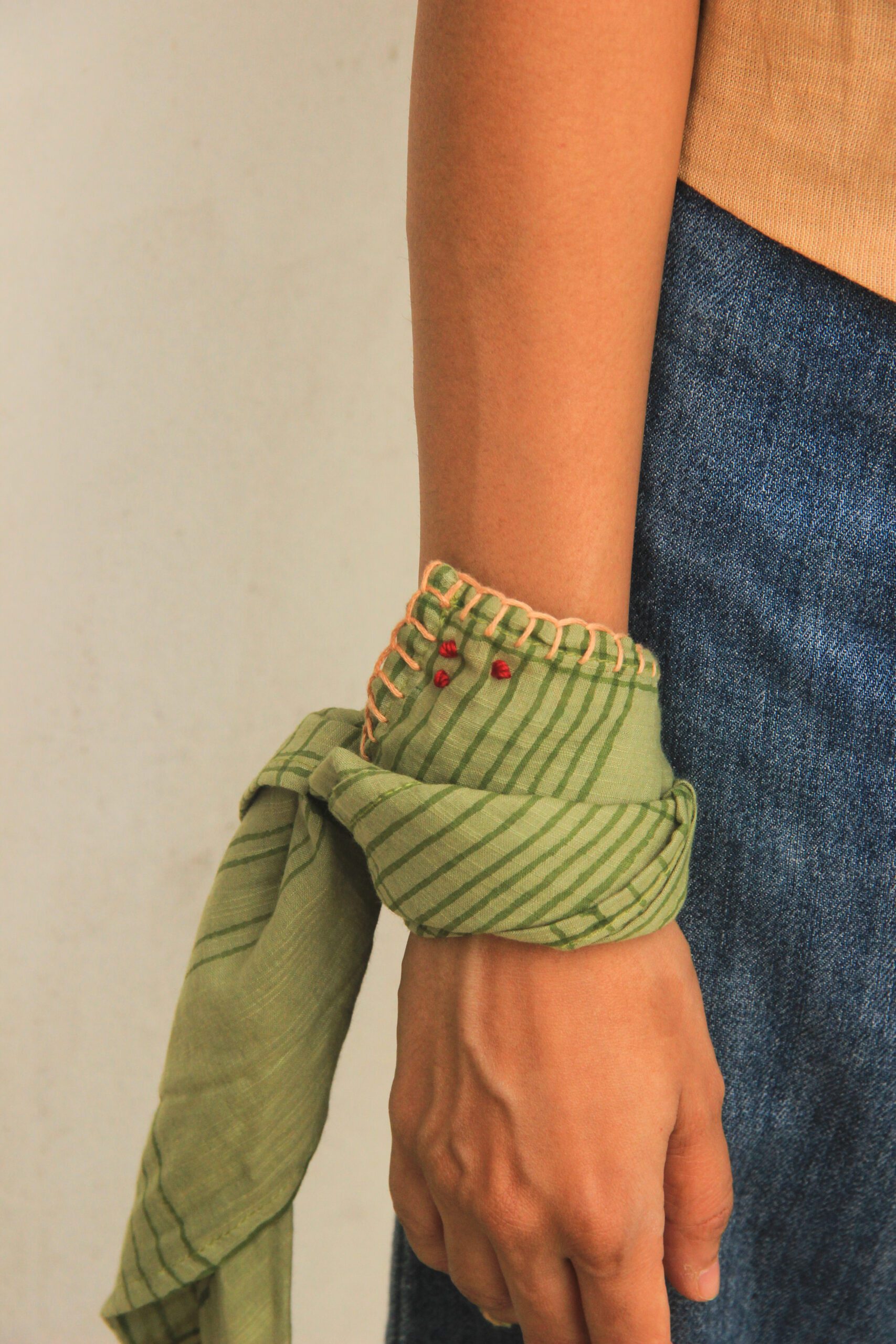Olive Printed Bandana - Image 4